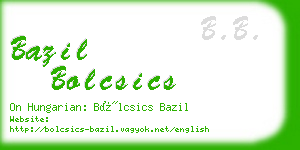 bazil bolcsics business card